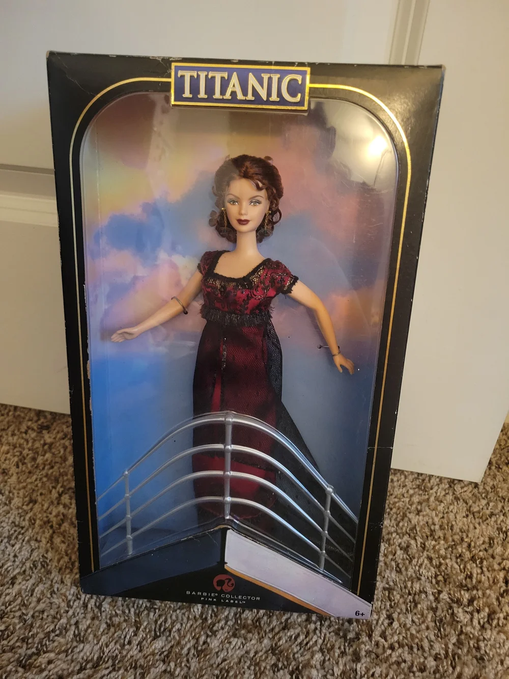 Titanic Rose Barbie, Pink Label, 2007, Great Condition